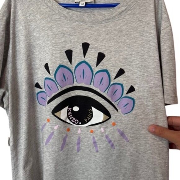 Kenzo Paris grey evil eye t-shirt size M - Picture 3 of 5